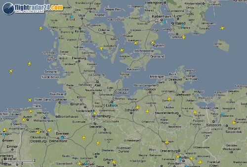 Flugradar für Norddeutschland Flugradar für Norddeutschland